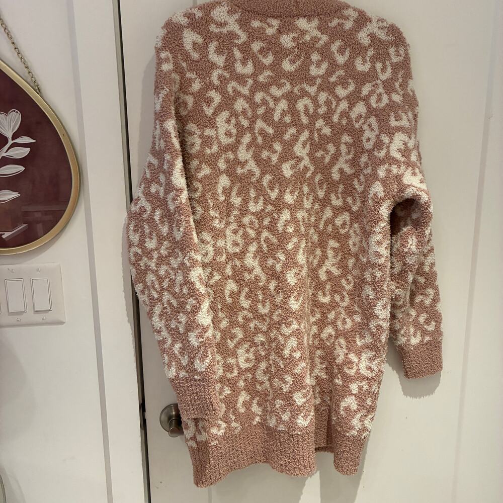 NWT UGG Joselyn Leopard Print Fuzzy Cardigan Sz M… - image 12